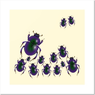 Scarab beetles assemble! Posters and Art